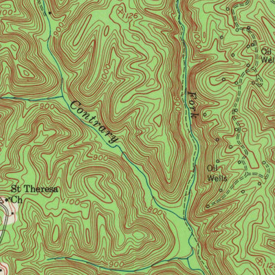 United States Geological Survey Heidelberg, KY (1952, 24000-Scale) digital map