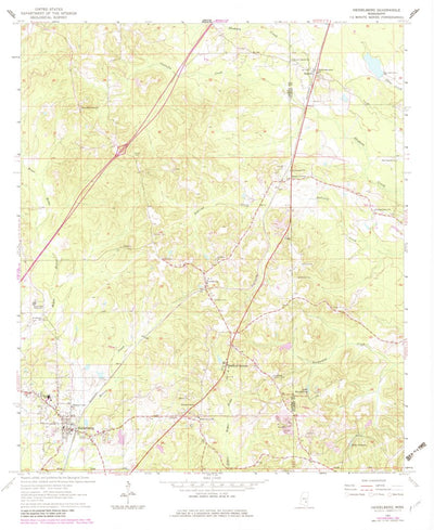 United States Geological Survey Heidelberg, MS (1963, 24000-Scale) digital map