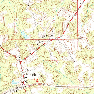 United States Geological Survey Heidelberg, MS (1963, 24000-Scale) digital map