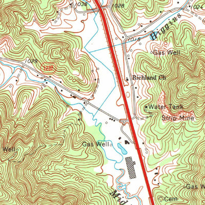 United States Geological Survey Heidrick, KY (1974, 24000-Scale) digital map