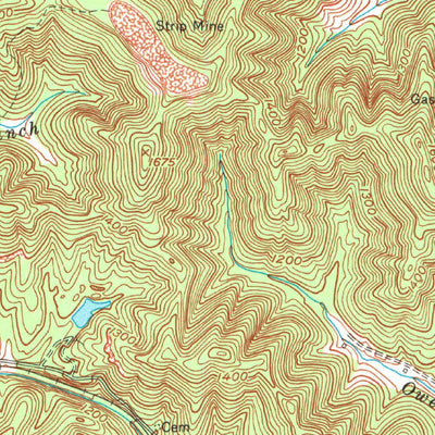 United States Geological Survey Heidrick, KY (1974, 24000-Scale) digital map