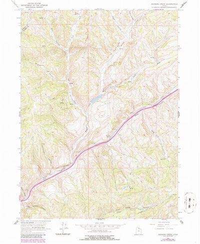 United States Geological Survey Heiners Creek, UT (1964, 24000-Scale) digital map