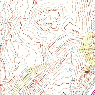United States Geological Survey Heiners Creek, UT (1964, 24000-Scale) digital map