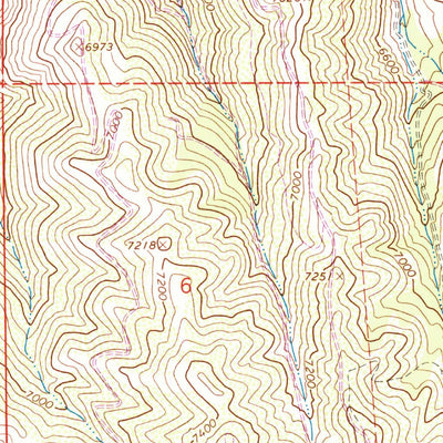 United States Geological Survey Heiners Creek, UT (1964, 24000-Scale) digital map