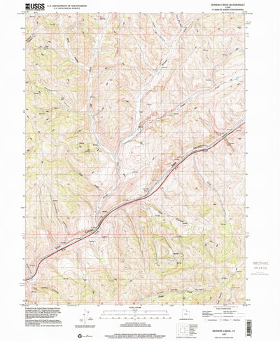 United States Geological Survey Heiners Creek, UT (1997, 24000-Scale) digital map
