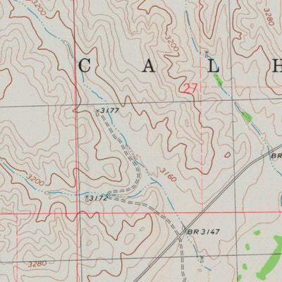 United States Geological Survey Heinzelman Canyon, KS (1976, 24000-Scale) digital map