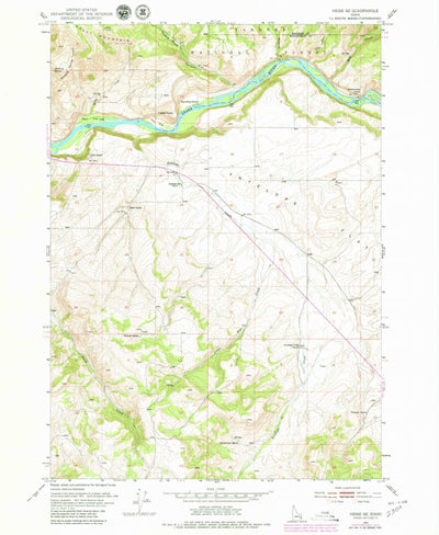 United States Geological Survey Heise SE, ID (1951, 24000-Scale) digital map