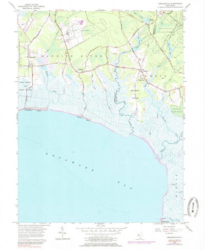 United States Geological Survey Heislerville, NJ (1957, 24000-Scale) digital map