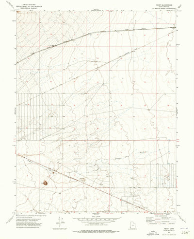 United States Geological Survey Heist, UT (1972, 24000-Scale) digital map