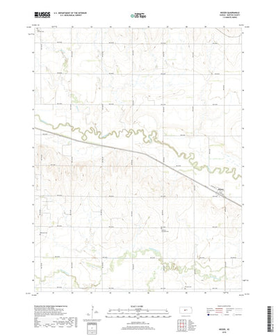 United States Geological Survey Heizer, KS (2018, 24000-Scale) digital map