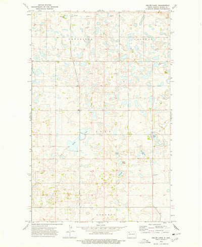 United States Geological Survey Helde Lake, ND (1974, 24000-Scale) digital map