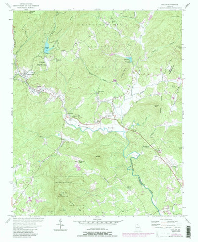 United States Geological Survey Helen, GA (1957, 24000-Scale) digital map