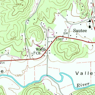 United States Geological Survey Helen, GA (1957, 24000-Scale) digital map