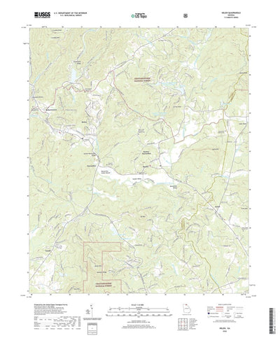 United States Geological Survey Helen, GA (2020, 24000-Scale) digital map