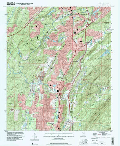 United States Geological Survey Helena, AL (1997, 24000-Scale) digital map
