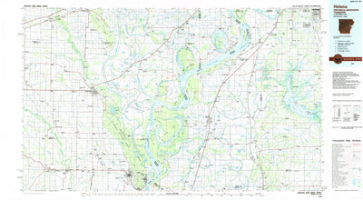 United States Geological Survey Helena, AR-MS-TN (1984, 100000-Scale) digital map
