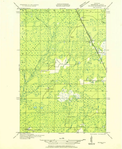 United States Geological Survey Helena, MI (1951, 31680-Scale) digital map