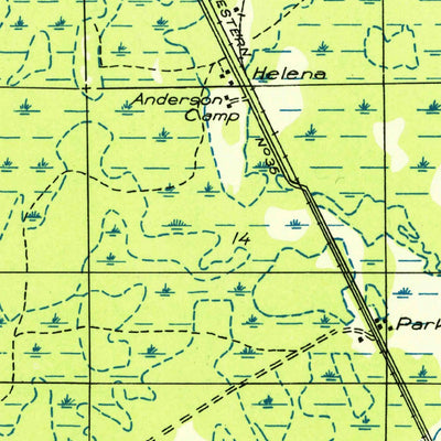 United States Geological Survey Helena, MI (1951, 31680-Scale) digital map
