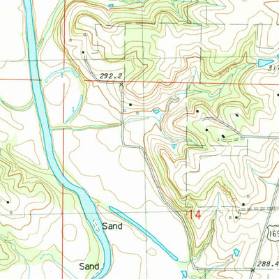 United States Geological Survey Helena, MO (1983, 24000-Scale) digital map
