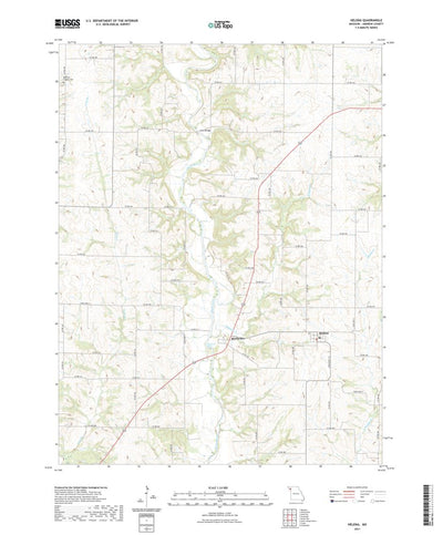 United States Geological Survey Helena, MO (2021, 24000-Scale) digital map