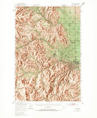 United States Geological Survey Helena, MT (1950, 62500-Scale) digital map