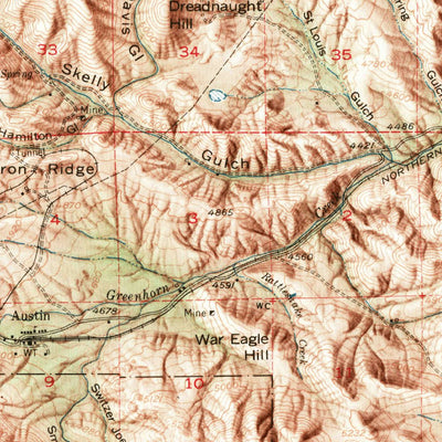 United States Geological Survey Helena, MT (1950, 62500-Scale) digital map