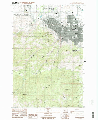 United States Geological Survey Helena, MT (1985, 24000-Scale) digital map