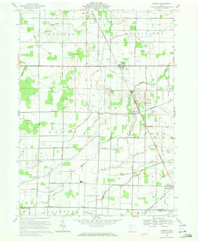 United States Geological Survey Helena, OH (1969, 24000-Scale) digital map