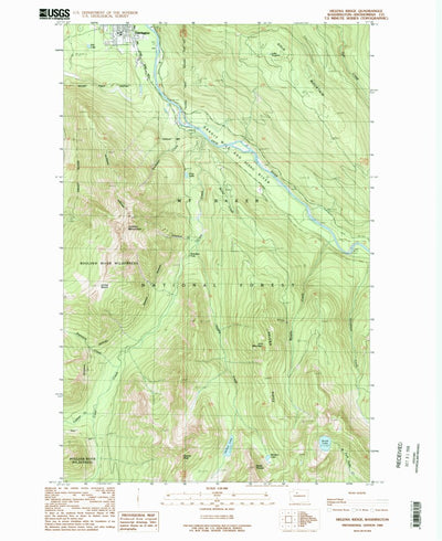 United States Geological Survey Helena Ridge, WA (1989, 24000-Scale) digital map