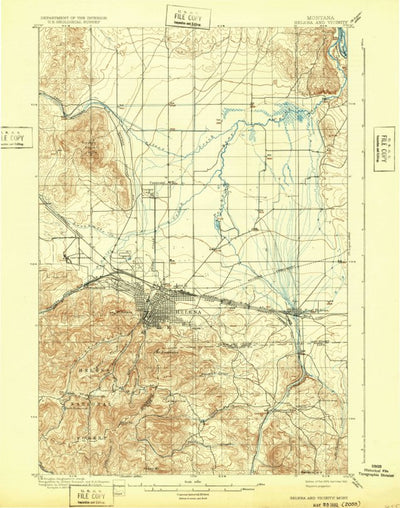 United States Geological Survey Helena Special, MT (1899, 62500-Scale) digital map