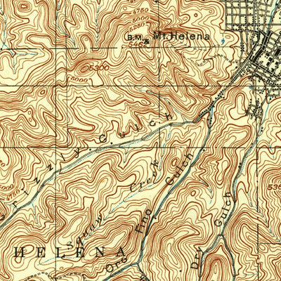 United States Geological Survey Helena Special, MT (1899, 62500-Scale) digital map