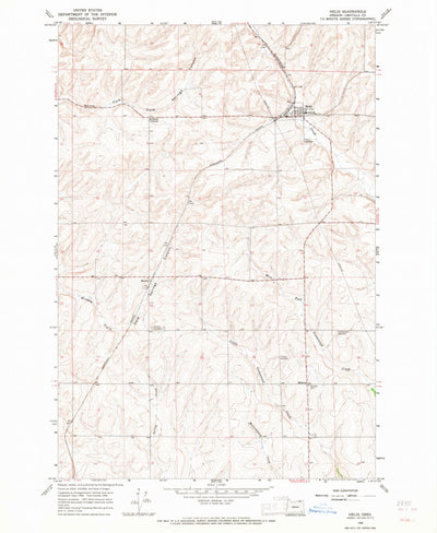 United States Geological Survey Helix, OR (1966, 24000-Scale) digital map