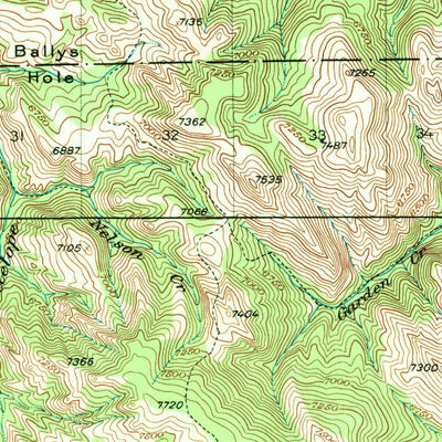 United States Geological Survey Hell Creek, ID (1924, 62500-Scale) digital map