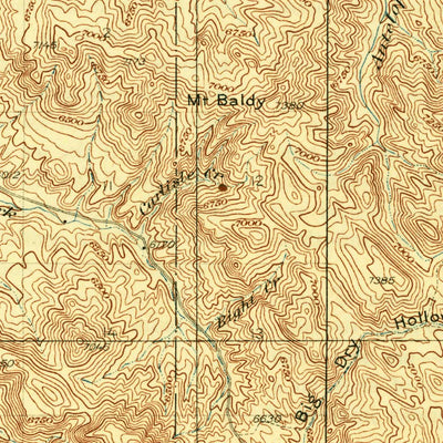 United States Geological Survey Hell Creek, ID (1926, 62500-Scale) digital map
