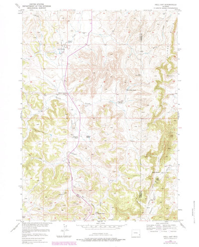 United States Geological Survey Hell Gap, WY (1950, 24000-Scale) digital map