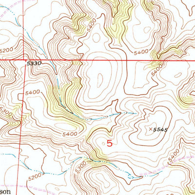 United States Geological Survey Hell Gap, WY (1950, 24000-Scale) digital map
