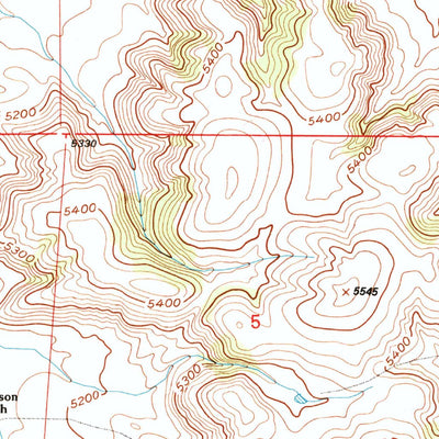 United States Geological Survey Hell Gap, WY (1990, 24000-Scale) digital map