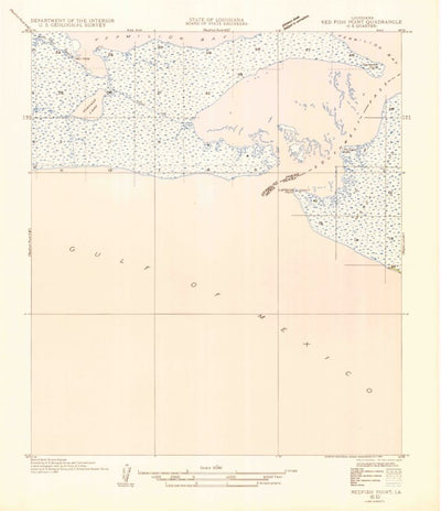 United States Geological Survey Hell Hole Bayou, LA (1954, 31680-Scale) digital map