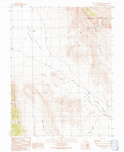 United States Geological Survey Hell'N Moriah Canyon, UT (1991, 24000-Scale) digital map