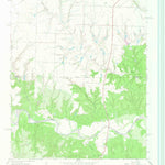 United States Geological Survey Hell Roaring Creek, TX (1967, 24000-Scale) digital map