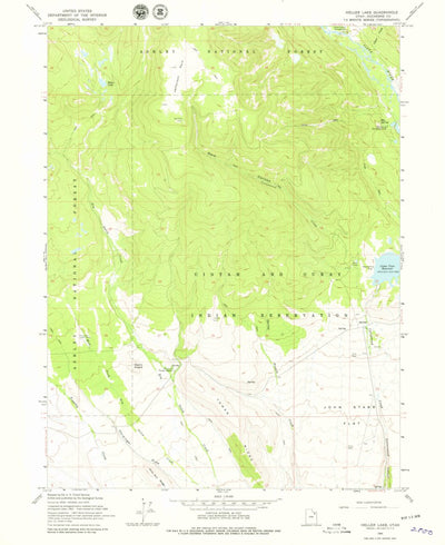 United States Geological Survey Heller Lake, UT (1965, 24000-Scale) digital map