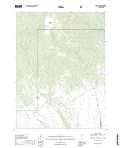 United States Geological Survey Heller Lake, UT (2023, 24000-Scale) digital map