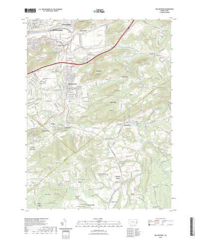 United States Geological Survey Hellertown, PA (2023, 24000-Scale) digital map