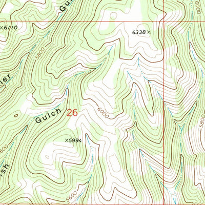 United States Geological Survey Hellgate Gulch, MT (1972, 24000-Scale) digital map