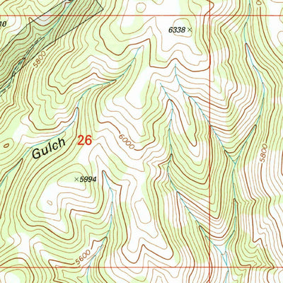 United States Geological Survey Hellgate Gulch, MT (2001, 24000-Scale) digital map