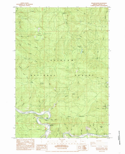 United States Geological Survey Hellion Rapids, OR (1984, 24000-Scale) digital map