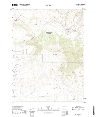 United States Geological Survey Hells Canyon, CO (2022, 24000-Scale) digital map
