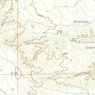 United States Geological Survey Hells Half Acre, WY (1968, 24000-Scale) digital map