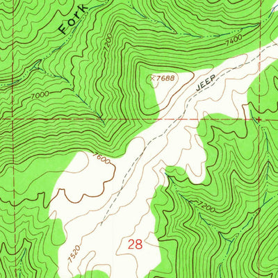 United States Geological Survey Hells Kitchen Canyon SE, UT (1965, 24000-Scale) digital map