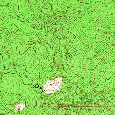 United States Geological Survey Hells Kitchen Canyon SE, UT (1965, 24000-Scale) digital map